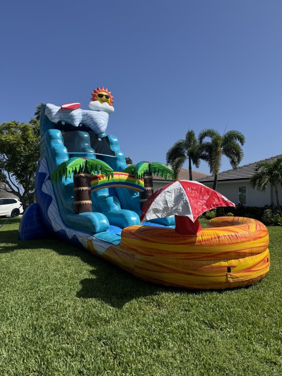 18ft Beach Wave Waterslide